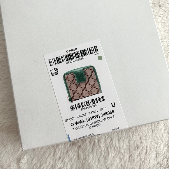 NWT Authentic Gucci GG Canvas & Leather Bifold Short French Wallet - Picture 9 of 11